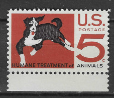 USA 1966 MiNr. 898 Etats-Unis United States Humane Treatment Of Animals Pets Dogs 1v MNH **  0.30 € - Neufs