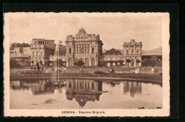 Cartolina Genova, Stazione Brignole, Bahnhof  - Genova (Genoa)