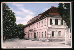 AK Dresden-Pillnitz, Hotel Goldner Löwe Mit Strassenpartie  - Pillnitz