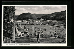 AK Bad Hönningen /Rh., Am Thermalschwimmbad Im Sommer  - Bad Hoenningen