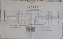 Jewish Document 25x40cm - Judaica Rabinate 1916 - Judaisme