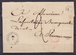 L. Datée 28 Mai 1840 De ESNEUX Càd T18 "CHAUDFONTAINE /30/V" Pour Bourgmestre De PLAINEVAUX - Boîte "C" - [CA] (correspo - 1830-1849 (Belgio Indipendente)