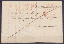L. Datée 2 Avril 1832 De NAMUR (Brouillon De La Réponse D'une Lettre Reçue Le 29 Mars De PHILIPPEVILLE - Griffe "PHILIPP - 1830-1849 (Belgio Indipendente)