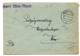 Österreich, 1955, Briefkuvert Von Postamt Wien-Mauer (15241W) - Covers