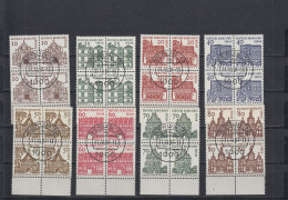 Berlin: MiNr. 242-49, Gestempelt Im Viererblock Berlin 12 - Used Stamps