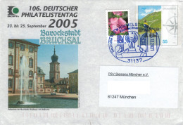 Ganzsache Post Himmelsrichtungen Barockstadt Bruchsal 31137 2021 - Malve - Enveloppes Privées - Oblitérées