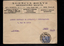 BRESIL SEUL SUR LETTRE POUR LA FRANCE 1932 - Cartas & Documentos