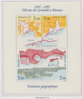 Monaco Bloc N° 76 Evolution Géographique Du Territoire ** - Blocks & Sheetlets