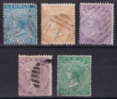 Bermuda. 1865-73  Y&T. 2, 3, 4, 4a, 5, - Bermuda