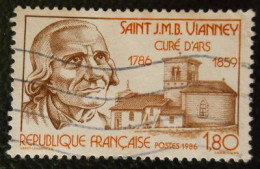 2418 France 1986 Oblitéré Saint J M B Vianney - Gebraucht