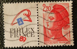 2461 France 1987 Oblitéré Liberté Delacroix Philexfrance 89 - Gebraucht