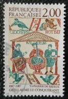 2492 France 1987 Oblitéré Mort De Guillaume Le Conquérant Tapisserie De Bayeux - Gebraucht