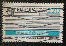 2531 France 1988 Oblitéré Cables Et Satellites Transports En Communication Europa - Gebraucht