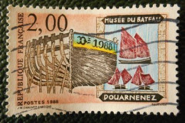 2545 France 1988 Oblitéré Musée Du Bateau De Douarnenez - Gebraucht