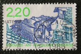 2550 France 1988 Oblitéré Vue De Pérouges Ain - Gebraucht