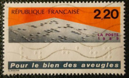2562 France 1989 Oblitéré Pour Le Bien Des Aveugles Texte En Braille V Haüy - Gebraucht