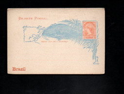 BRESIL ENTIER CARTE NEUF 40 REIS - Enteros Postales