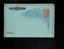 BRESIL ENTIER CARTE LETTRE NEUF 80 REIS - Enteros Postales