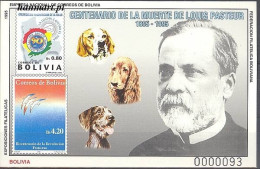 Bolivia 1995 Mi Block 218 MNH  (ZS3 BLVbl218) - Chiens