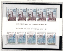 Monaco Bloc N° 13 Europa 1977 ** - Blocks & Sheetlets