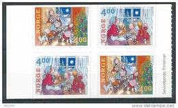Norvège 1999 N°1284/1285 Bloc De 4 Avec Paires Inversées Neuf** Noel - Unused Stamps