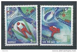 Norvège 1997 N°1199/1200 Neufs** Championnat Du Monde De Ski Nordique - Unused Stamps