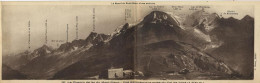 74236 01 69#0D - LE CHEMIN DE FER DU MONT BLANC - VUE PANORAMIQUE PRISE DU COL DE VOZA (carte Double) * - Saint-Gervais-les-Bains