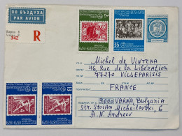 Bulgaria 1979 Reg. Cover To France - Covers & Documents