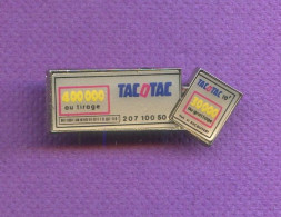 Rare Pins Jeu Tac O Tac Signé Decat Paris Q681 - Spelletjes