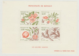 Monaco Bloc N° 44 Les 4 Saisons Du Grenadier ** - Blocks & Sheetlets