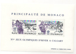 Monaco Bloc N° 40 JO Hiver à Calgary ** - Blocks & Sheetlets