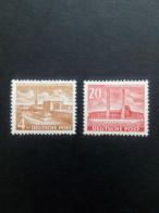 BERLIN MI-NR. 112-113 POSTFRISCH(MINT) BERLINER BAUTEN 1953/54 - Unused Stamps