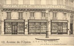 Paris 1er * Magasins De L'Union 12 Avenue De L'opéra & 2/8/10 Rue Ste Anne * Faïences Porcelaines Cristaux - District 01