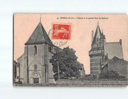 DURTAL : L'Eglise Et La Grande Tour Du Château - état ( Partiellement Décollée ) - Durtal