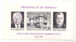 Monaco Bloc N° 39a Cinquantenaire De L'OETP Non Dentelé ** - Blocs