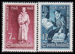 1948. FINLAND.  Mikael Agricola, Complete Set. Never Hinged.  (Michel 356-357) - JF547619 - Nuevos