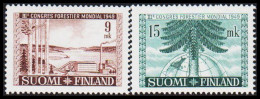 1949. FINLAND.  Forest Congress, Complete Set. Never Hinged.  (Michel 368-369) - JF547621 - Nuevos