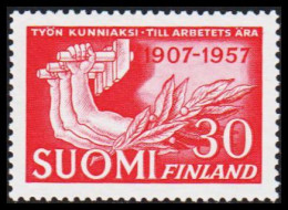 1957. FINLAND. WORKERS ORGANISATION, Never Hinged.  (Michel 476) - JF547640 - Ongebruikt
