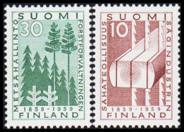 1959. FINLAND. FOREST ADMINISTRATION Complete Set, Never Hinged.  (Michel 506-507) - JF547651 - Neufs