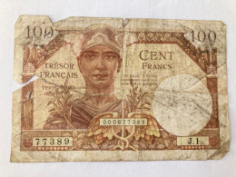Billet France 100 Francs Trésor Français - 1947 French Treasury