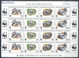 Benin 1999 Mi 1159-1162 MNH  (XZS5 BNNark1159-1162) - Snakes