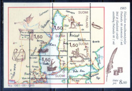 Finland 1985 Finlandia / Maps Ships Boats MNH Mapas Barcos Bateaux Schiffe / Ml12  36-9 - Ships