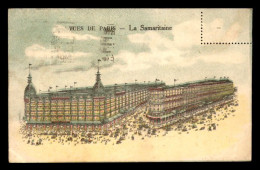 75 - PARIS 1ER - CARTE DE SERVICE ILLUSTREE - LA SAMARITAINE - District 01