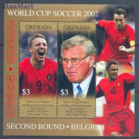 Grenada 2002 Mi Block 695 MNH  (ZS2 GRDbl695) - 2002 – Corea Del Sud / Giappone