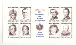 Monaco Bloc N° 72 Annales Monégasques 20 éme Anniversaire ** - Blocks & Sheetlets