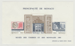 Monaco Bloc N° 69 Musée Des Timbres Et Monnaies ** - Blokken