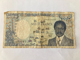 Billet BANQUE 1000 Francs Gabon - Gabon