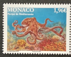 Monaco 2024 Europa CEPT Underwater Fauna Octopus Stamp FIRST PRINT 21.02.24 MNH WITHOUT EUROPA LOGO ! - Unused Stamps