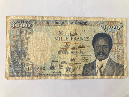 Billet BANQUE 1000 Francs Gabon - Gabon