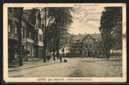 AK Werne /Bez. Münster, Strassenpartie An Der Schule  - Werne